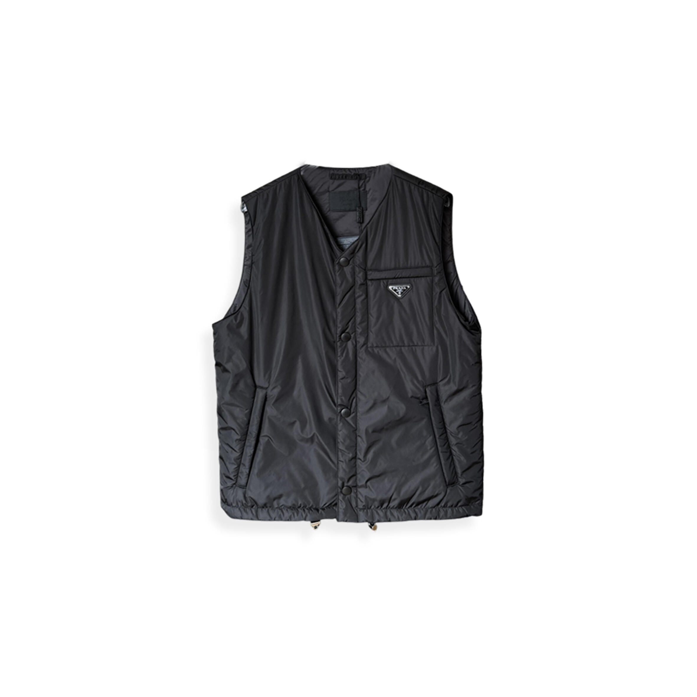 PRADA CLASSIC SHORT DOWN JACKET THICKENED WINTER VEST FOR MEN 